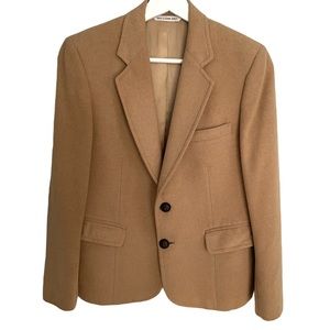 Vintage 70’s Lord & Taylor 100% Camel Hair Blazer Jacket Sport Coat Size Size 10